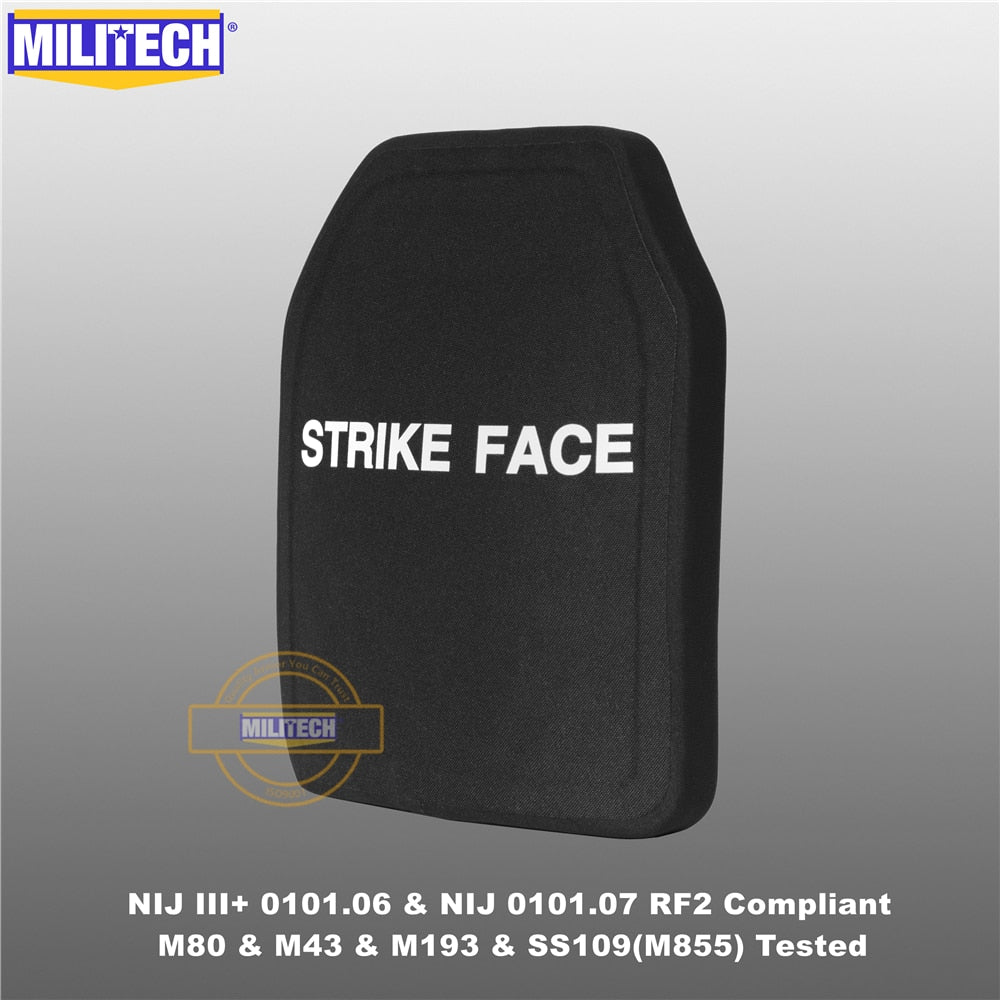 MILITECH Piastra Balistica SAPI & 10x12 Bulletproof Plate NIJ III+