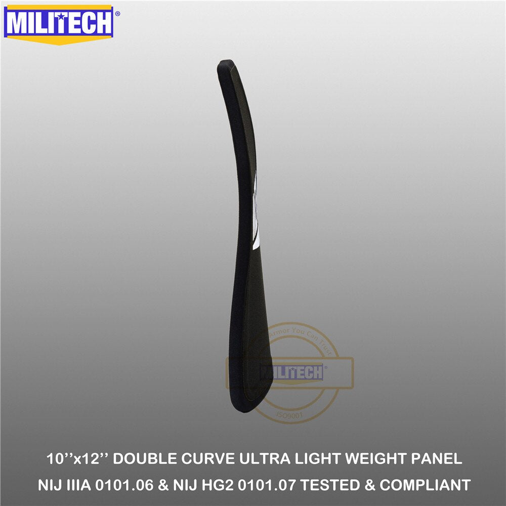 MILITECH Coppia Piastre Ballistiche 10" x 12" NIJ IIIA