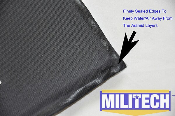 Protezione Balistica NIJ Level 3A HG2 10 x 12 Aramid Soft Body Armor-MILITECH