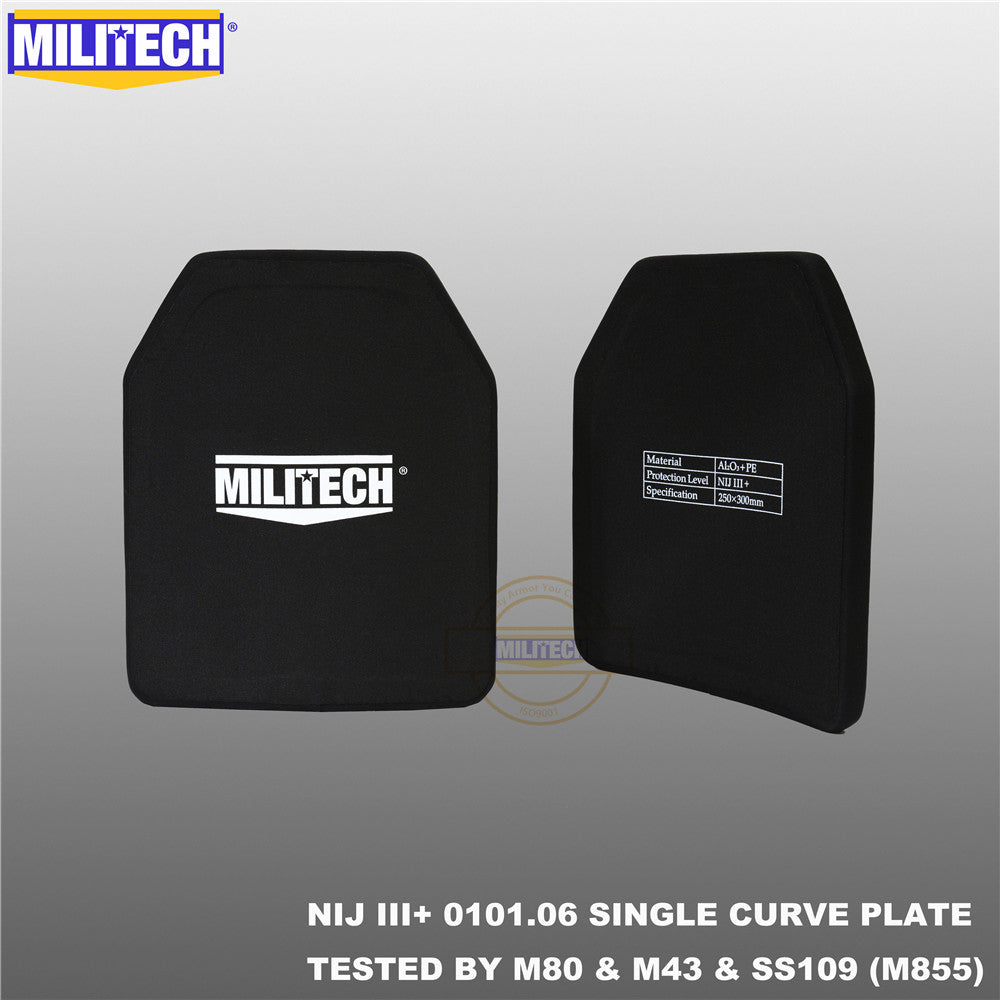 MILITECH Coppia Piastre Balistiche SAPI &10x12 NIJ 3+