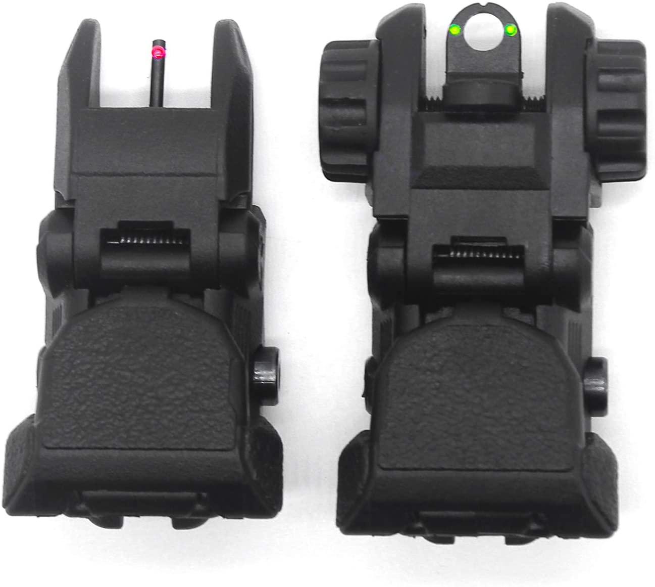 Mire Tattiche con inserto in Fibra Ottica per AR15 M4 M16