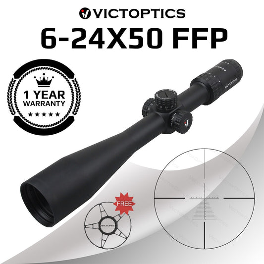 VictOptics S4 6-24x50 FFP Riflescope 1/10 MIL