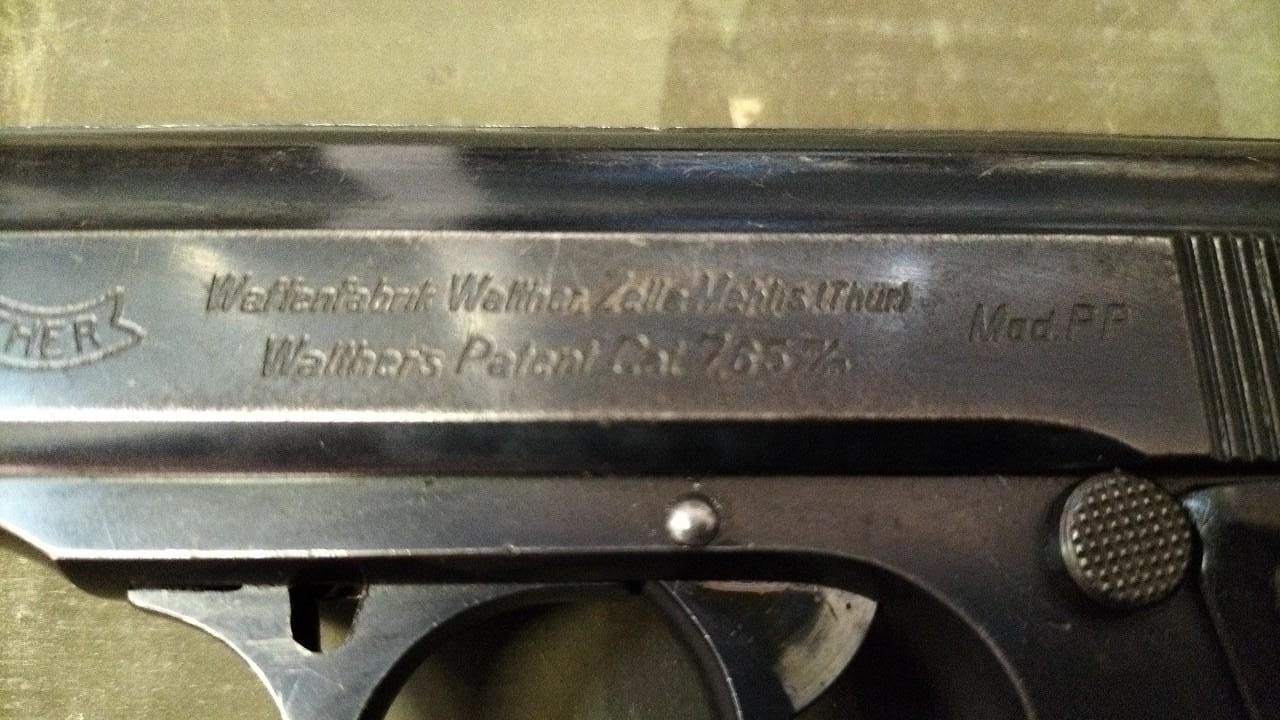 Walther PP Zella Mehlis 1931 - Sicura a 90° - 7,65 Br