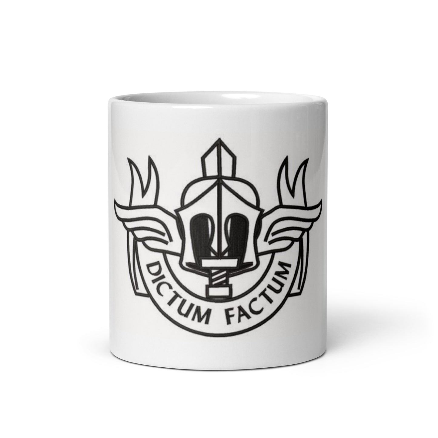 Tazza bianca lucida