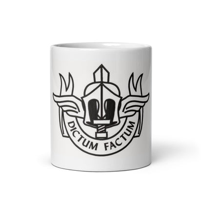 Tazza bianca lucida