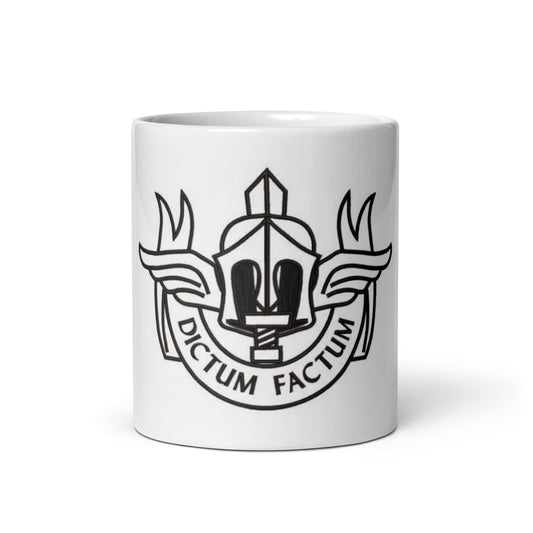 Tazza bianca lucida
