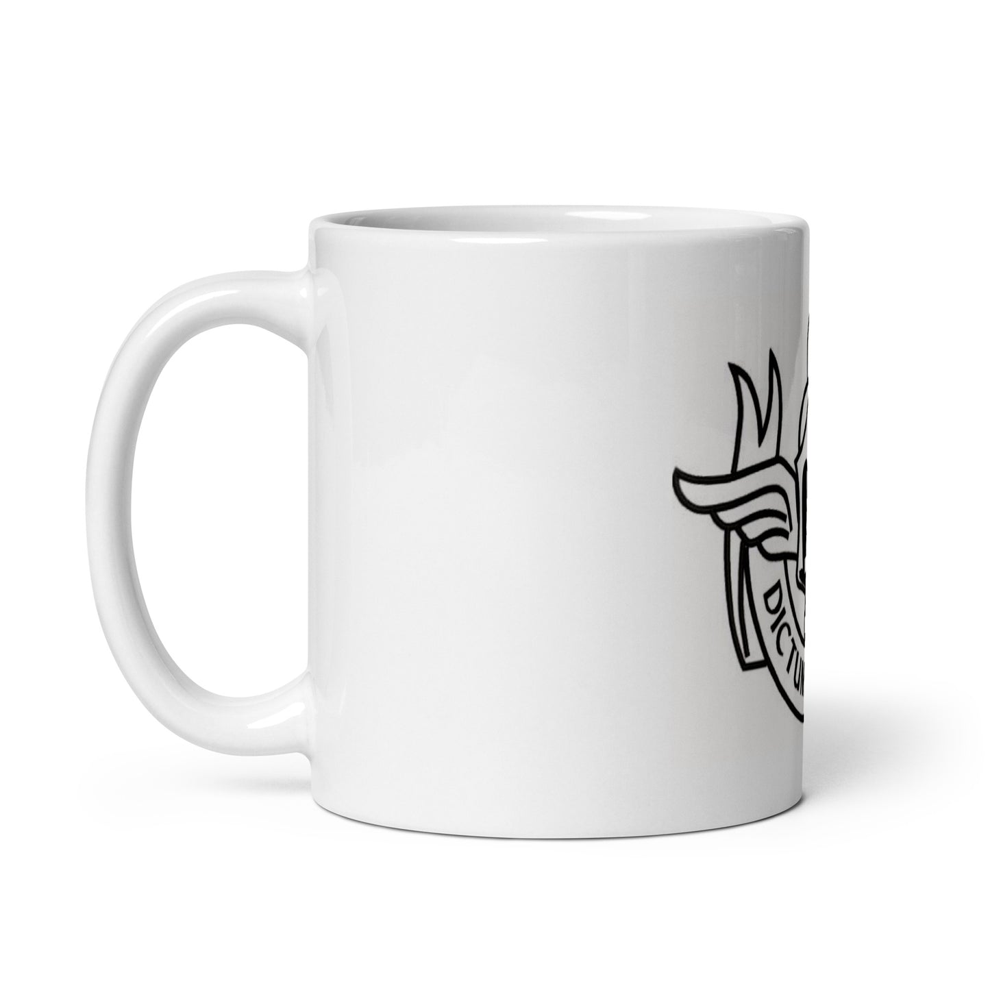 Tazza bianca lucida