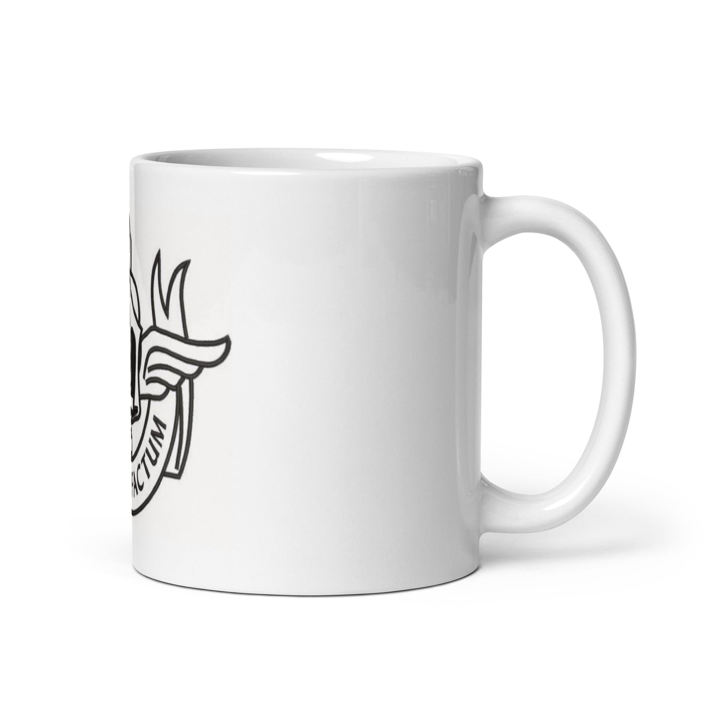 Tazza bianca lucida