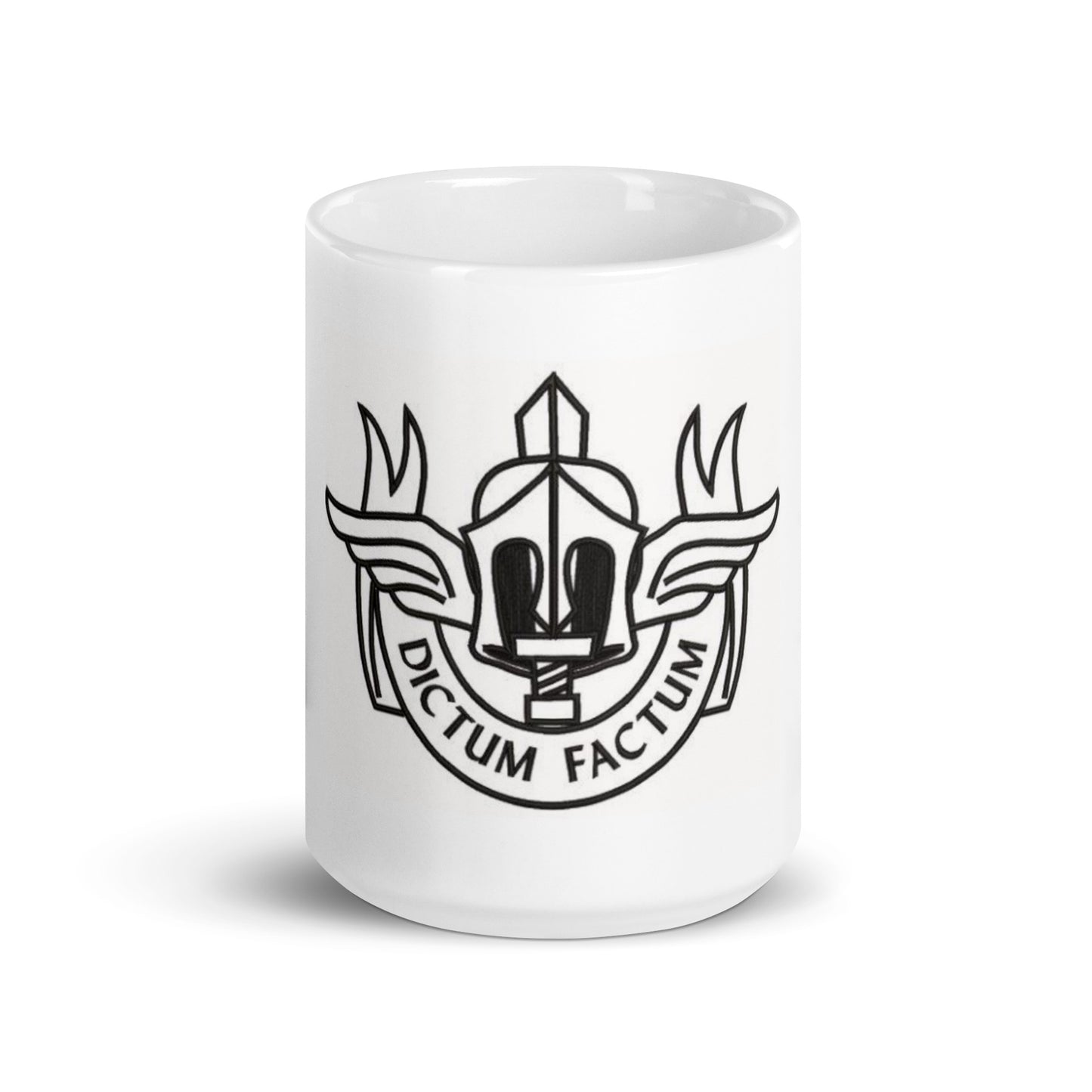 Tazza bianca lucida