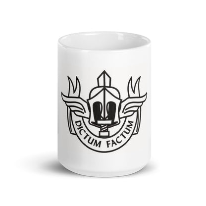 Tazza bianca lucida