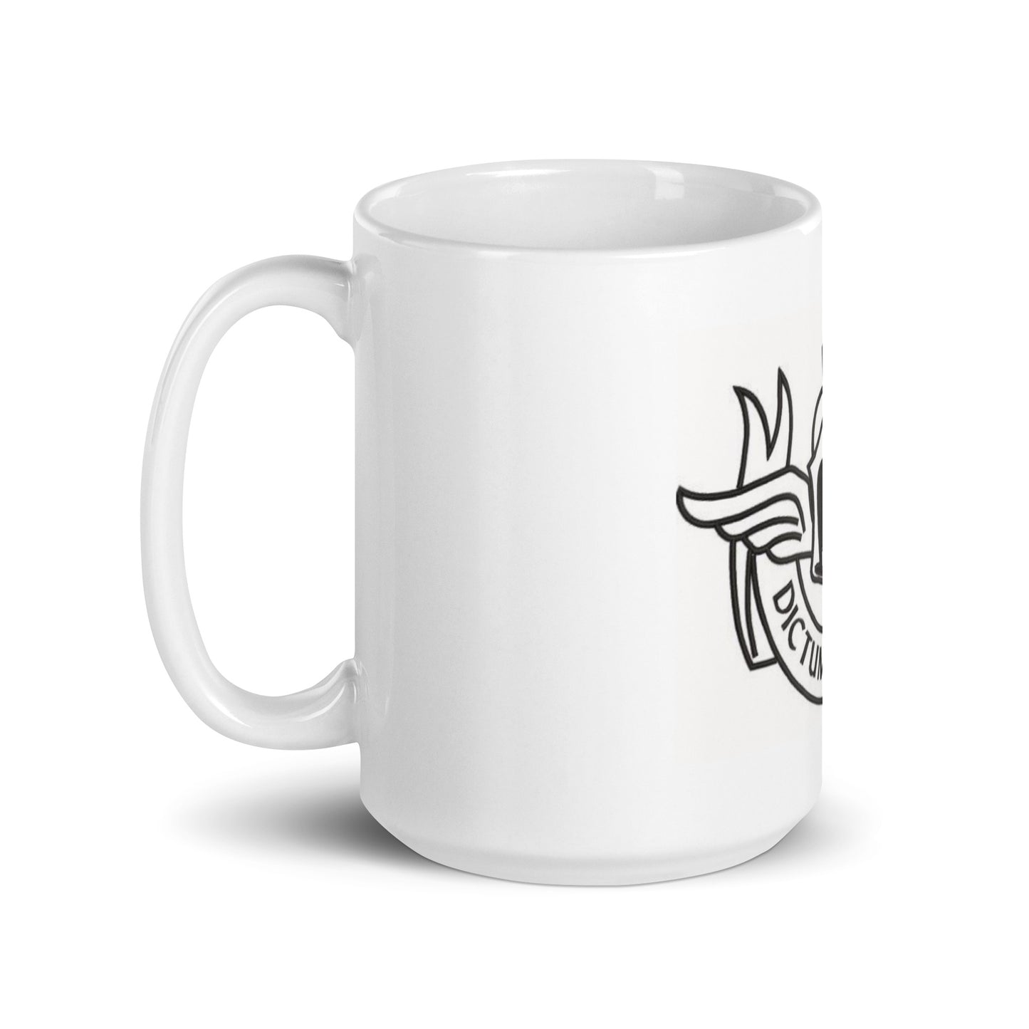 Tazza bianca lucida