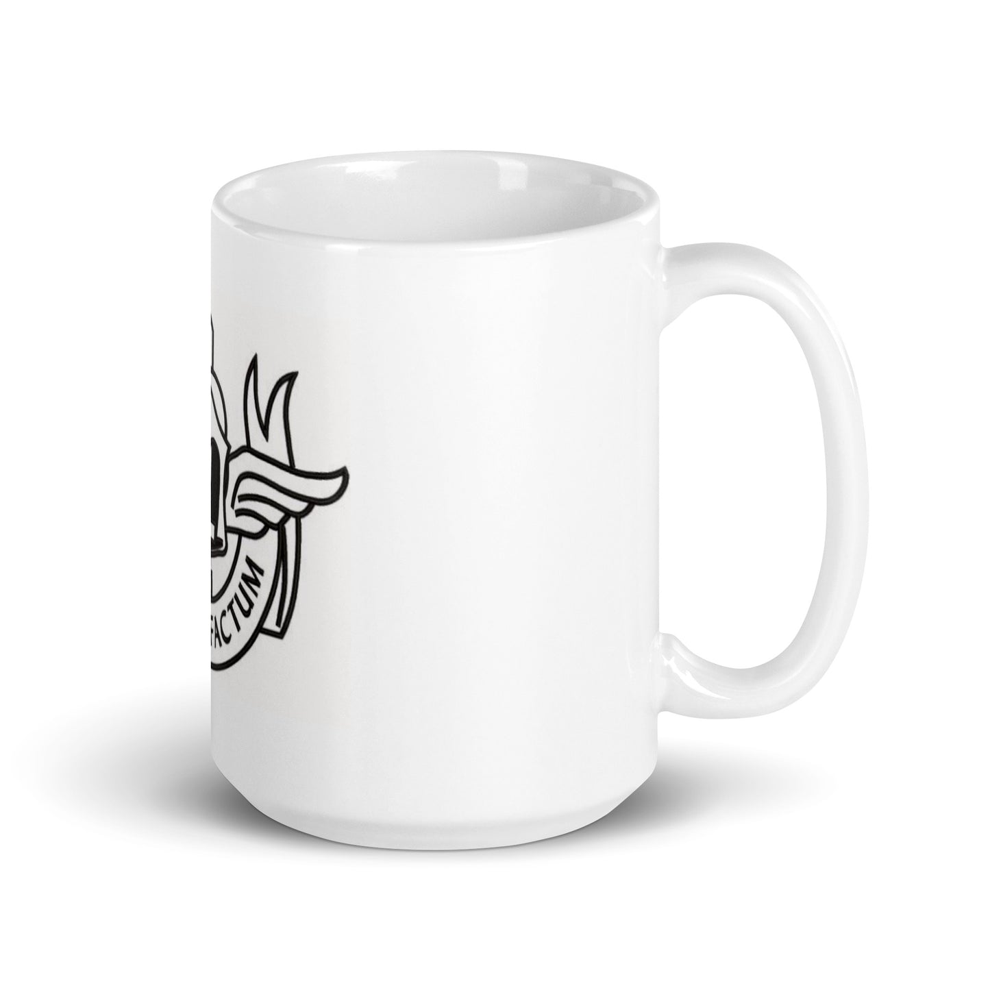 Tazza bianca lucida